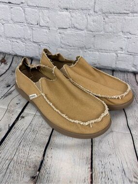 Crocs Men's Santa Cruz slip-on loafers khaki size 11